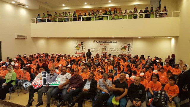 برعاية بلدية كفر قاسم وباشراف مدرسة الحياة الاعدادية يوم التراث والميراث بمشاركة 350 طالب من الوسط العربي.